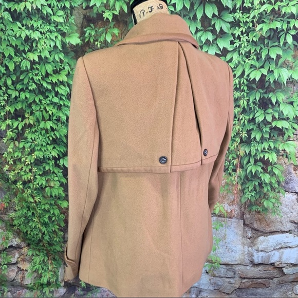 BETTY JACKSON - Wool/Cashmere Car Coat UK 14/ US 10 - Picture 4 of 8